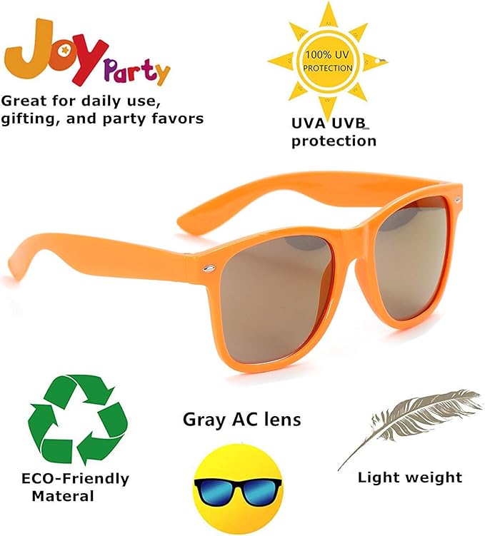 Eyegla Sunglasses Bulk Adults Party Sunglasses 80s Glasses Shades for Party Favors 8/10/20/30Pack
