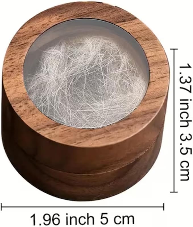 Personalized Pet Memorial Keepsake Box, Engraved Wooden Urn for Cat/Dog Ashes, Custom Name & Date Memorial Box, Sympathy Gift for Loss of Pet (Acrylic Wooden Cover)
