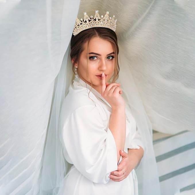 COCIDE Tiaras and Crowns for Girls and Women - Rhinestones Queen Tiara Princess Crown for Parties, Bridesmaids, Wedding, Halloween, Cosplay, Gift