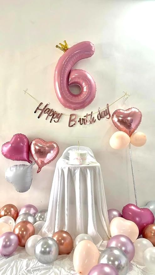 Big Pink Crown 40 Inch 9 Balloon Number, Jumbo Giant 9th 19 29 39 49 99 Birthday Party Decorations, Large Pink Crown Foil Balloons Anniversary Birthday Party Engagement Decorations