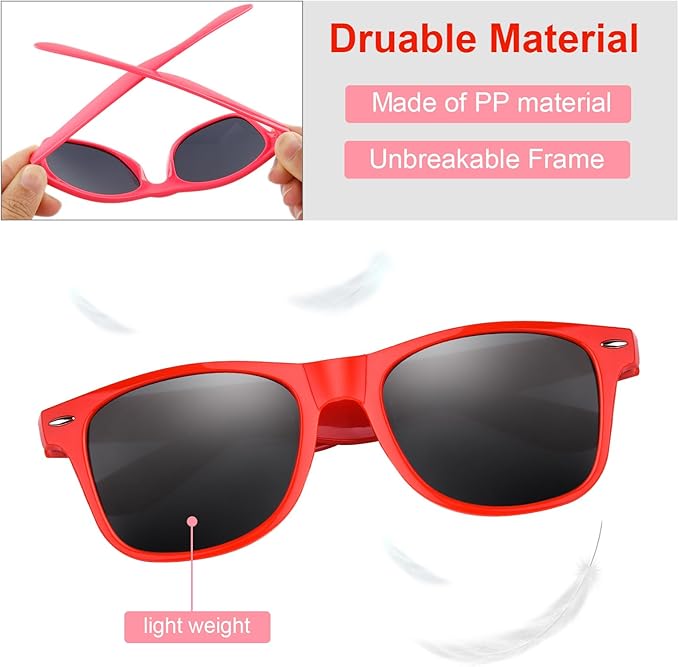 FEPITO Party Sunglasses Kids Sunglasses Bulk for Birthday Party supplies