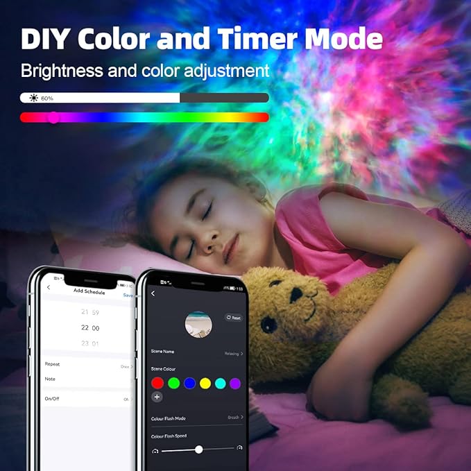 Galaxy Projector for Bedroom, Star Projector Galaxy Light, Smart APP&Voice Control, Northern Lights Projector, Nebula Lamp, Night Light Projector for Room Decor, Christmas Gifts for Grandkids Teens