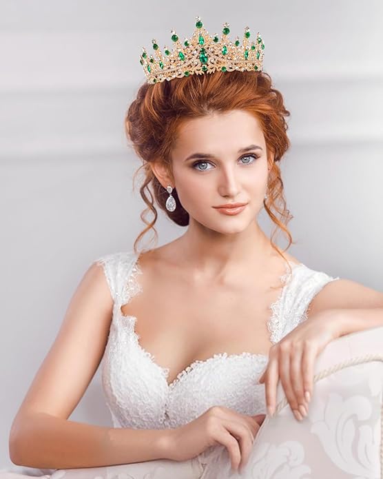 Crowns for Women - Tiaras for Women Crystal Queen Crown for Birthday Costume Party Celebration