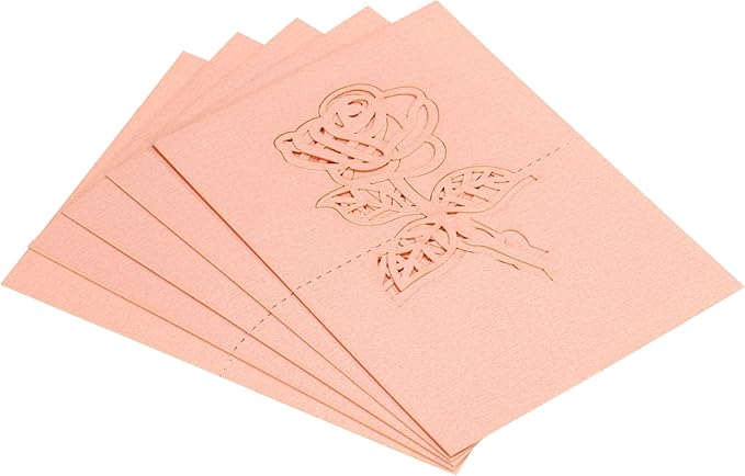 YOKIVE Place Cards for Table Setting, 25Pcs Name Cards Wedding Place Cards Table Place Cards Butterfly Blank Card for Wedding Reception Dinner Party, Pink
