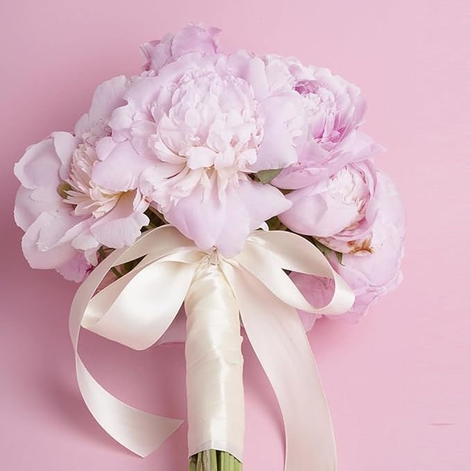 1" Width x 100 Yards Satin Ribbon, Ivory Ribbon Perfect for DIY Craft, Bows, Gift Wrapping, Flower Bouquet, Valentine's Day, Christmas and Party Decoration