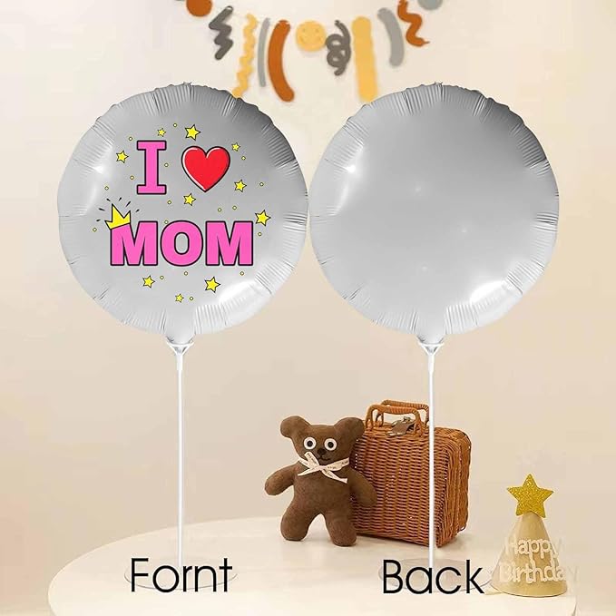 DIYKST Custom 18" Balloons with Logo Personalized Balloon with Photo Text Face on Balloon Design Your Own Balloons
