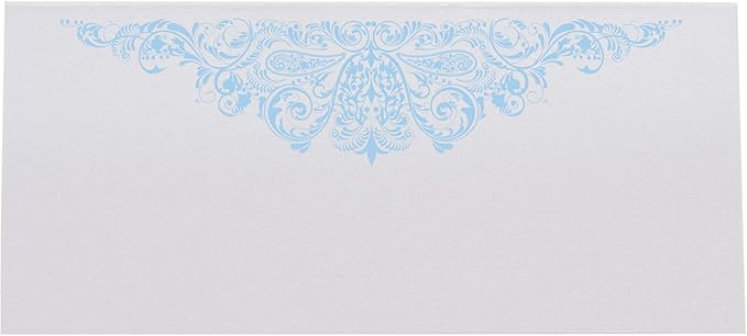 Paisley Printable Place Cards, Light Blue (Choose Color), Set of 60 (10 Sheets), Laser & Inkjet Printers - Wedding, Party, Dinner, and Special Events - Made in the USA