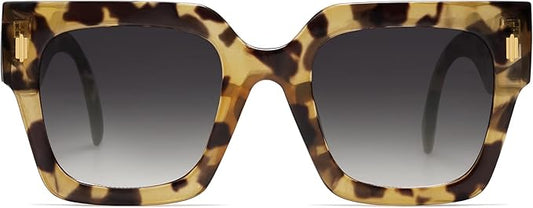 SOJOS Vintage Oversized Square Sunglasses for Women,Retro Womens Luxury Big Large Sun Glasses UV400 SJ2194