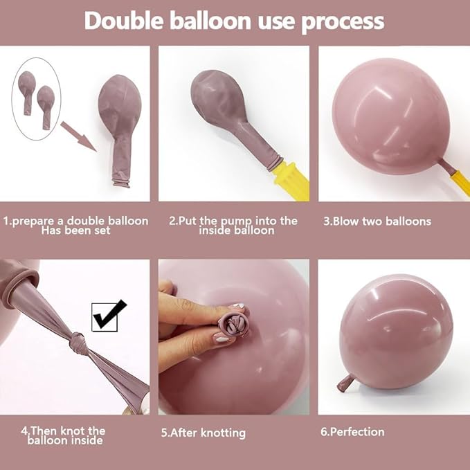 Dusty Purple Pink Balloon Garland Double Stuffed Boho Lavender Sand White Balloon Pastel Pink Lilac Gold Balloons Arch Kit for Wedding Birthday Bridal Baby Shower Floral Butterfly Party Decoration