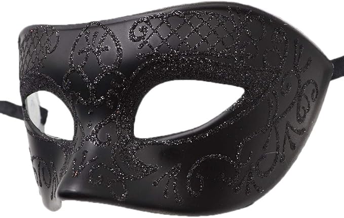 Coolwife Couples Masquerade Masks Metal Venetian Mardi Gras Party Evening Prom Costume Mask