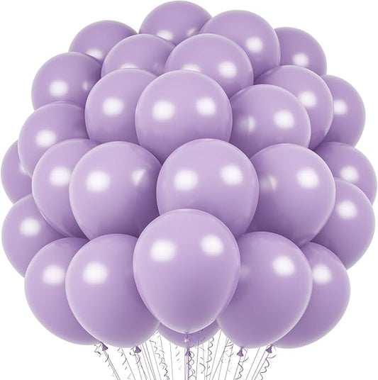 Lilac Purple Balloons, 66pack 12inch Faded Purple Latex Party Balloons for Wedding, Birthday, Graduation, Bridal Shower, Baby Shower, Gender Reveal, Anniversary Party Decorations