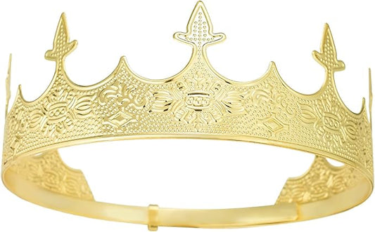 King Crown for Men Crowns Tiara for Birthday Party Costume