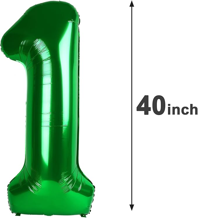 Green Number 21 12 Balloon 40 inch, Number 21 12 Birthday Balloon for Boy Girl, Green Foil 21 for Birthday Party, Anniversary Celebration Number Balloons Decorations