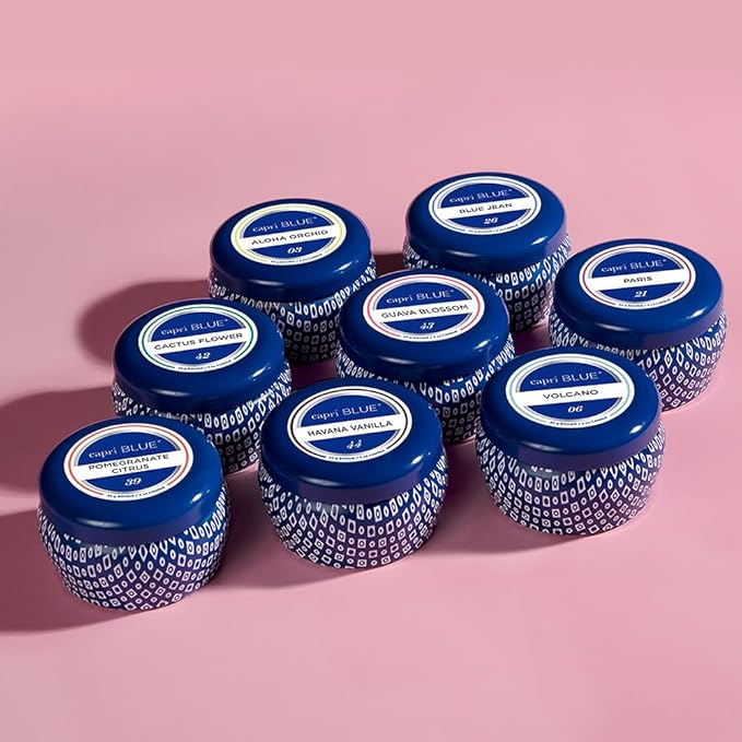 Capri Blue Mini Tin Candle - 3 Oz - Volcano - Blue