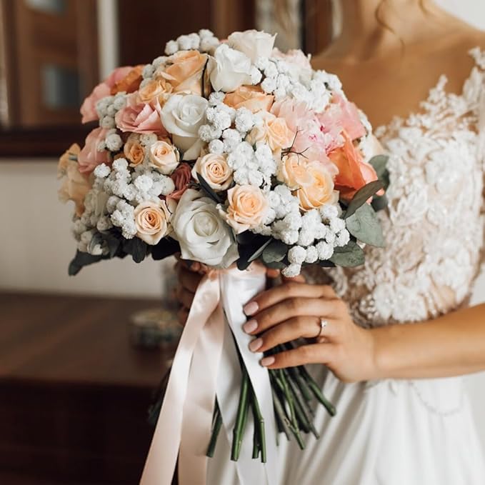 1" Width x 50 Yards Satin Fabric Ribbon, Gold Ribbon Perfect for DIY Bows, Swags, Gift Wrapping, Craft, Flower Bouquet，Christmas and Party Decoration