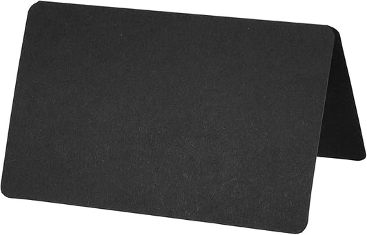 YOKIVE Place Cards for Table Setting, 100Pcs Name Cards Wedding Place Cards Table Place Cards Blank Card for Wedding Reception Dinner Party, Black