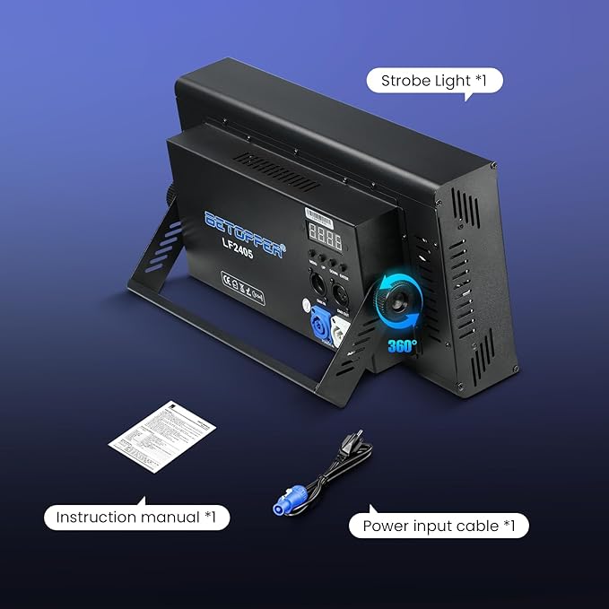 Betopper LF2405 300w Matrix Beam LED Strobe Effect Lights，Stage Lights Wash LED Strobe Light, Super Bright Large Flash Stage Lighting, DMX Dj Strobe Lights for Parties Club Disco Xmas etc