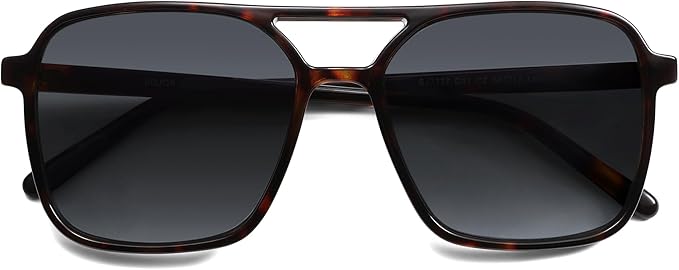 SOJOS Trendy Vintage Aviator Square Sunglasses For Womens Mens Retro 70s UV400 Women Sun Glasses SJ2327