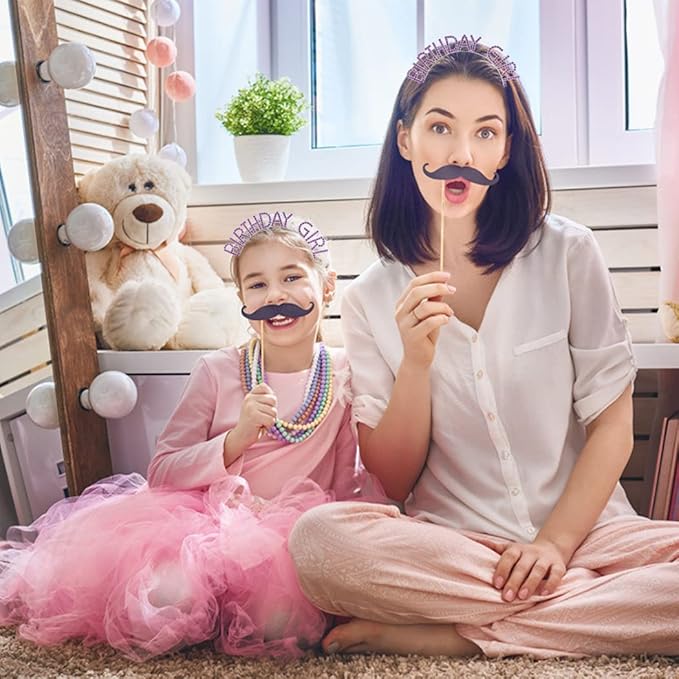 AOPRIE Deep Purple Birthday Tiara for Women Girls Princess Crown Rhinestone Birthday Accessories