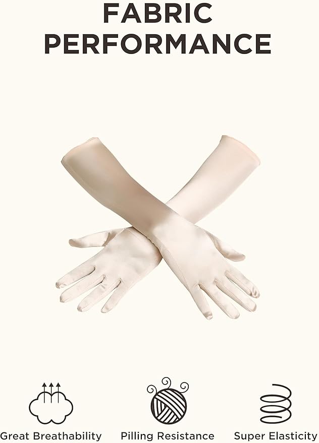 BABEYOND 1920s Flapper Accessories Gatsby Costume Accessories Set 20s Flapper Headband Pearl Necklace Gloves