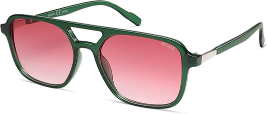 SOJOS Retro Aviator Sunglasses for Women Men,Trendy Rectangle Womens Mens Shades Sun Glasses SJ2202