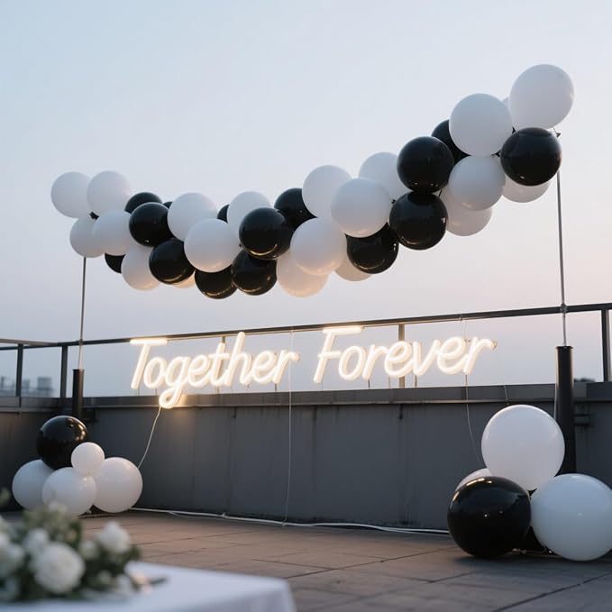 White Balloons 100 Pack, 12 Inch Matte White Latex Helium Garland for Weddings Birthdays Baby Showers Graduations Elegant Arch Party Decorations