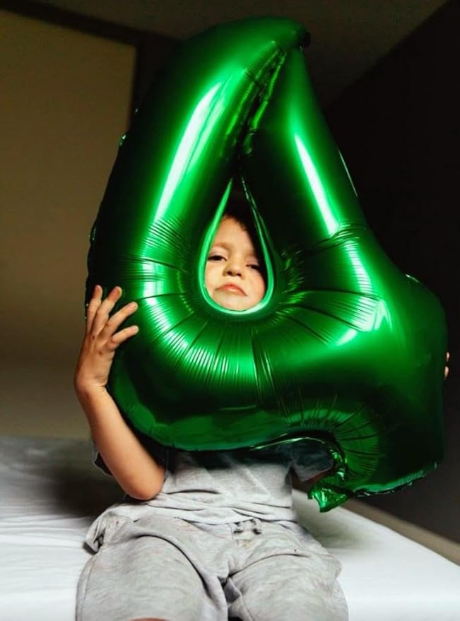 Green Foil Number 8 Balloon 40 Inch, Helium Mylar Eight Number 8 18 28 38 48 58 80 88 Birthday Balloons, 8th Green Women Men Wedding Anniversary, Graduations Party Supplies