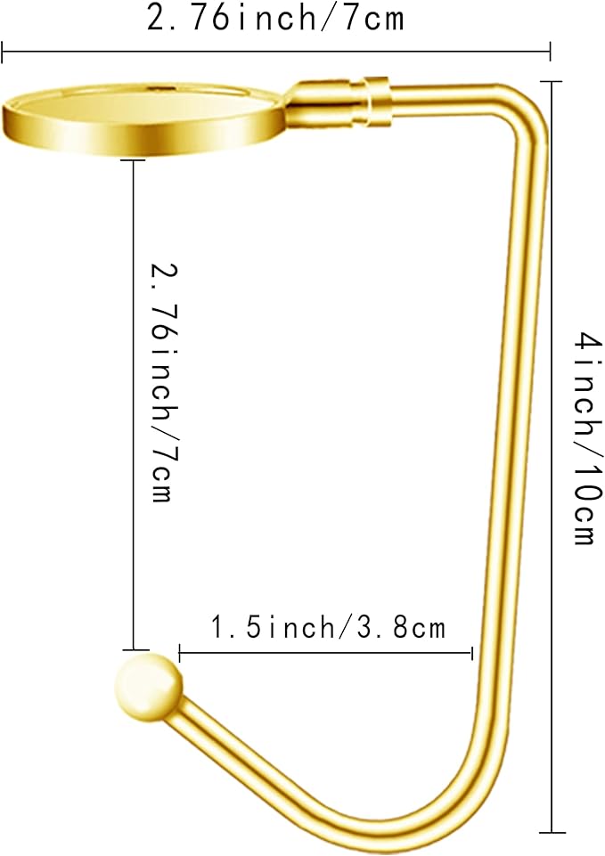 Christmas Stocking Holders Christmas Stockings Hooks Hanger Clip Non-Slip Safety Fireplace Hooks Mantel Hooks for Christmas Party Decoration (Gold, 6)