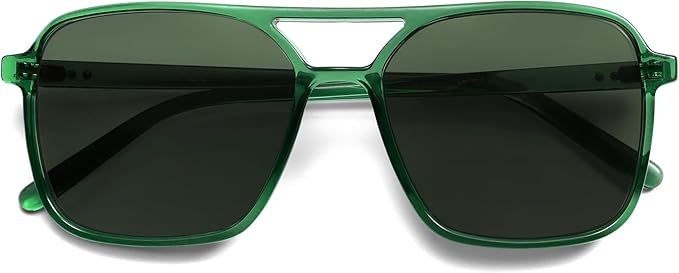 SOJOS Trendy Vintage Aviator Square Sunglasses For Womens Mens Retro 70s UV400 Women Sun Glasses SJ2327