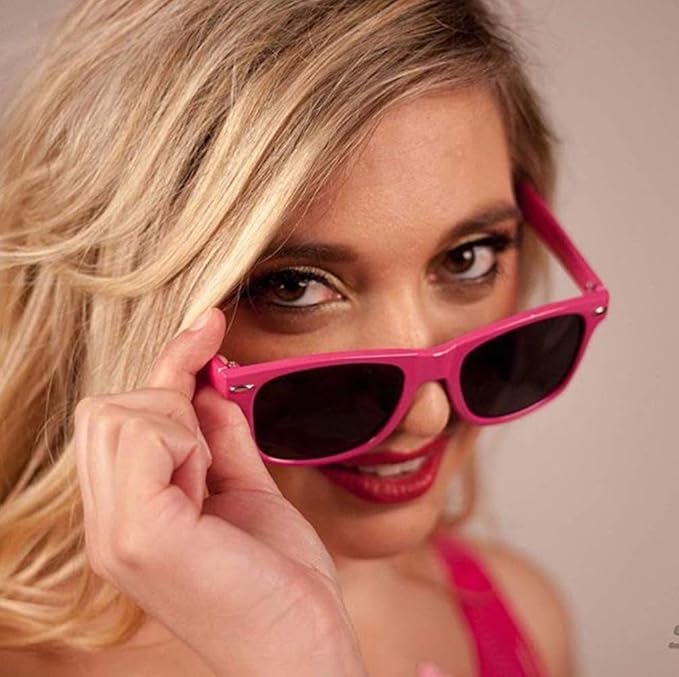12 Pack Neon Colors Sunglasses Classic Retro Party Favors Sunglasses for Unisex Adult