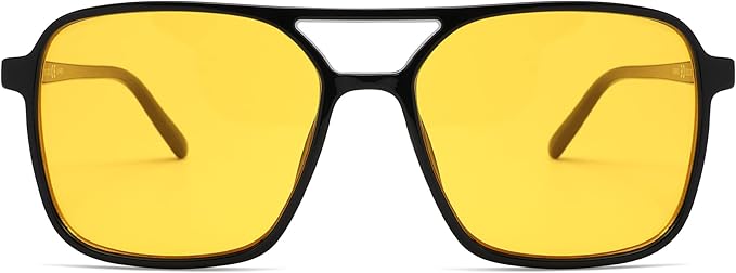 SOJOS Trendy Vintage Aviator Square Sunglasses For Womens Mens Retro 70s UV400 Women Sun Glasses SJ2327