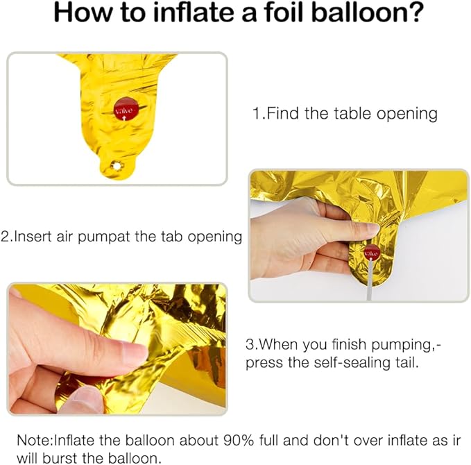 2026 Balloons, 2026 Number Balloons, 2026 Gold Balloon, Foil Happy New Year Balloon for New Year Eve Party Supplies 2026 Graduation Decorations Anniversary Birthday Home Office Decorations, 16 Inch