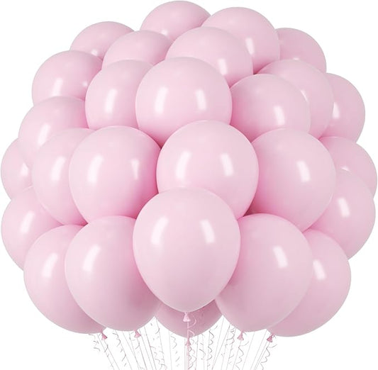 Light Pink Balloons, 66pack 12inch Pastel Pink Latex Party Balloons for Boys Girls Birthday Party, Baby Shower, Wedding, Gender Reveal, Baby Shower, Anniversary Party Decorations