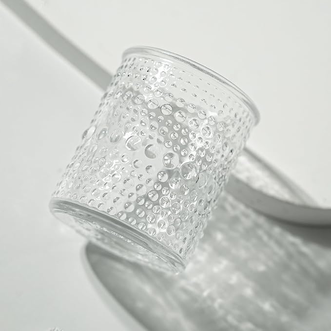 36pcs Votive Candle Holders, Clear Vintage Glass Candle Holder for Floating Candle, Tealight Candle Holder for Table Centerpieces Home Birthday Christmas Wedding Party Table Decoration (Clear)