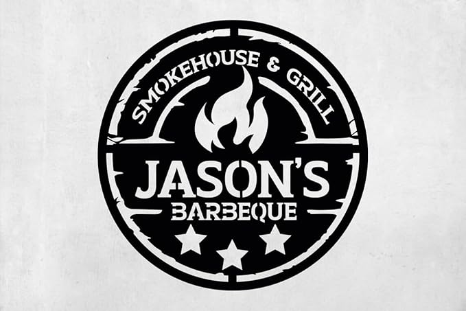 Personalized Metal Barbecue Wall Sign, Custom Barbecues Sign for Outdoor, Large BBQ, Barbecue Metal, Custom BBQ & Grill Signs, Father's Day Gift, Gift for Dad, Grandpa /2