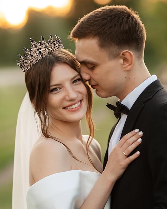 Crowns for Women - Tiaras for Women Crystal Queen Crown for Birthday Costume Party Celebration