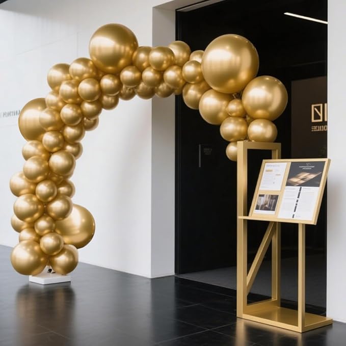 Gold Balloons 60 PCS Metallic Gold Balloons 12 Inch Gold Metallic Balloons for Balloon Garland Balloon Arch as Birthday Party Baby Shower Bridal Shower Christmas Party Decorations
