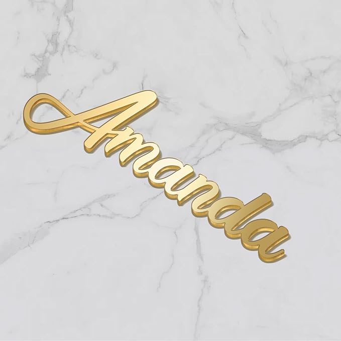 Custom Name Cake Topper Personalized Cake Name Sign Cake Decoration Acrylic Cake Name Plate (Handmade)