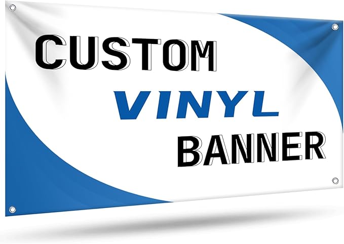 Custom Vinyl Banners and Signs Customize for Outdoor Indoor, Customize Photo Logo Text Banner Decoration Backdrop for Party Birthday Graduation Wedding Event (3'x4')