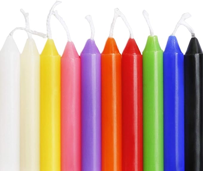 Unscented 4" Mini Chime Ritual Spell Taper Candle - Set of 100