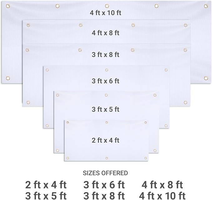 GotPrint Custom Banner 13oz Matte | Personalized Custom Vinyl Banner for Grand Openings, Graduations, Parties, Event Promotions | Add Your Text, Logos, Image, Indoor or Outdoor Use, 4 ft x 8 ft