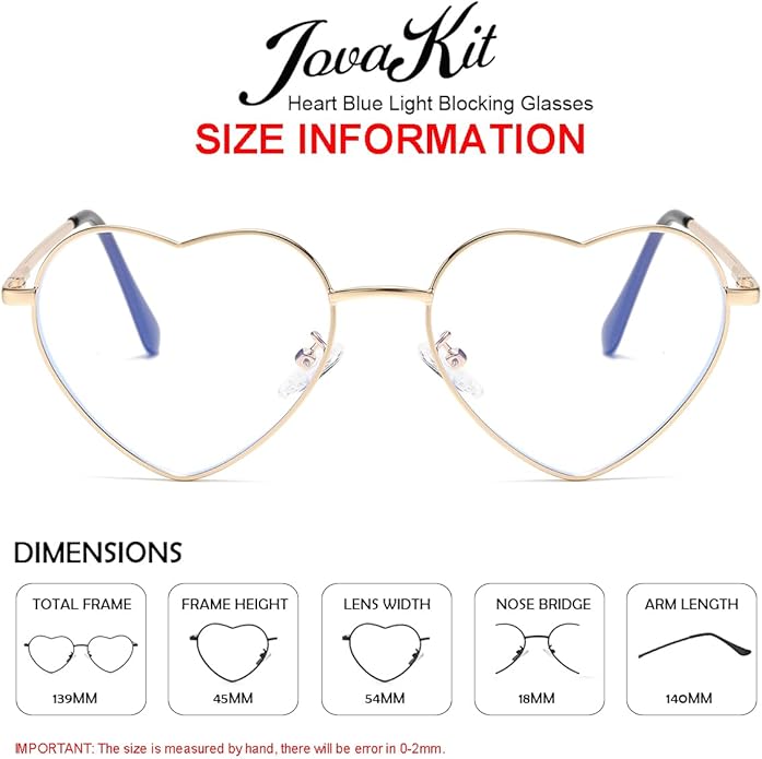 JOVAKIT Polarized Heart Sunglasses for Women Fashion Lovely Style Metal Frame UV400 Protection Lens
