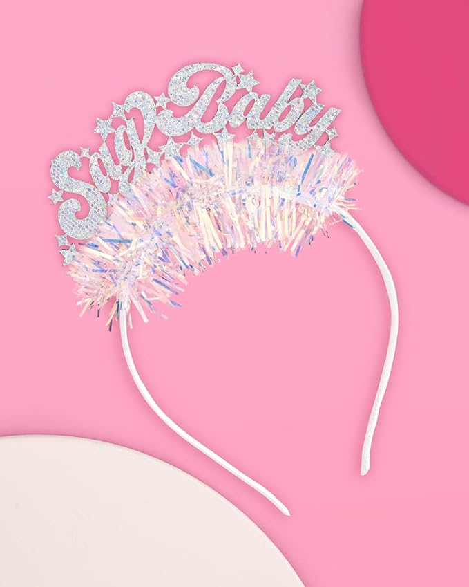 xo, Fetti Sagittarius Baby Headband - Fits Adult + Child | Zodiac Sag Hair Accessory, Horoscope Favor, Astrology Birthday Party Decorations