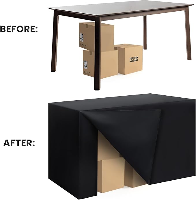Ascoza 2 Pack Fitted Tablecloth for 4 Foot Rectangle Tables 48 x 24 Inch Black Table Covers Water Resistant Polyester Table Cloth for Wedding, Parties,Display, Trade Show (Black)