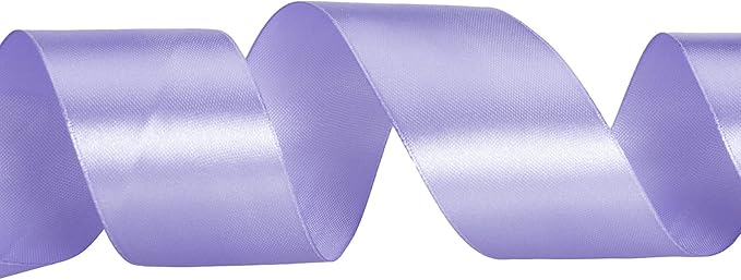 1 1/2 Inch Violet Solid Satin Ribbon, 50 Yards Craft Fabric Ribbon for Gift Wrapping Floral Bouquets Wedding Party Decoration