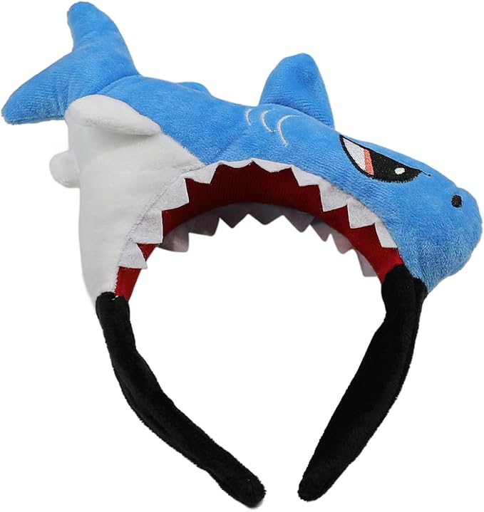 Shark Headband, Shark Fin Headband Fish Hairdband Shark Costume Headpiece for Halloween Birthday Party For Animal Cosplay Cute Party Headwear Halloween Cosplsy Costume