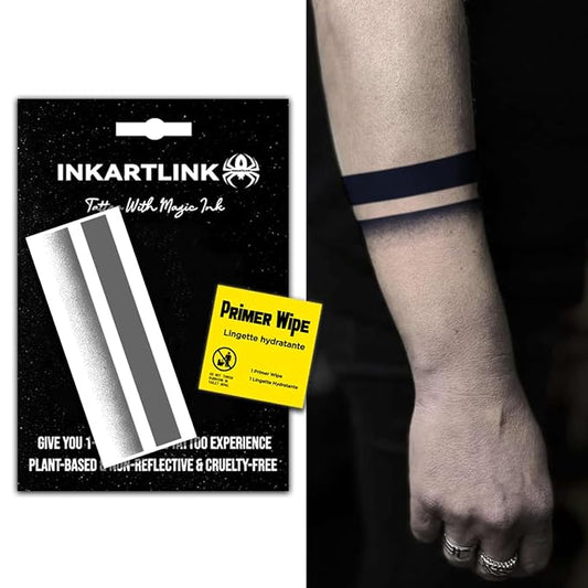 INKARTLINK semi-permanent temporary tattoos, realistic arm tattoos, waterproof and non-reflective, exquisite packaging, unique design (Armband 2)