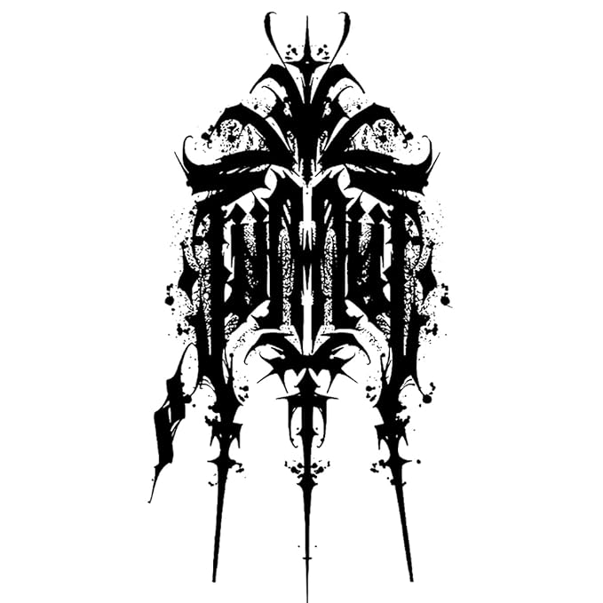 INKARTLINK Tattoo Tech,2 Sheets Extra-Large Semi Permanent Tattoo,Adult Art Design Temporary Tattoos, Lasts 1-2 Weeks, Waterproof, Realistic look, No Adhesive, No reflection (INK Devil Design?