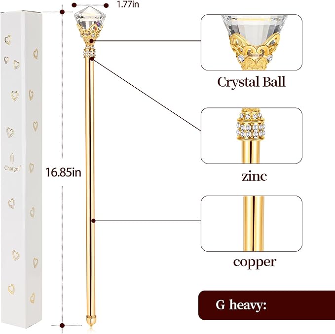 Gold Festival Wand Pageant Costume Accessory
