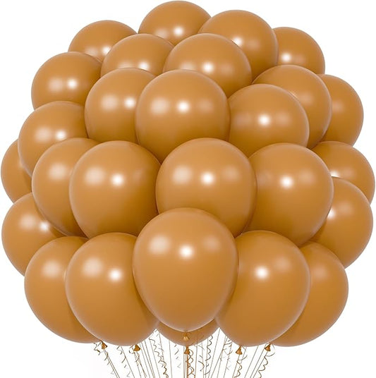 Tan Balloons, 66pack 12inch Light Brown Latex Party Balloons for Wedding, Birthday, Graduation, Bridal Shower, Baby Shower, Gender Reveal, Anniversary, Bachelorette Party Decorations